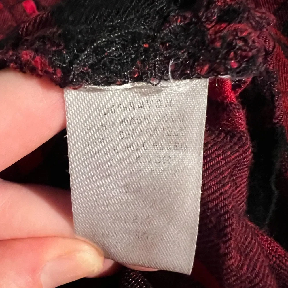 Umgee red buffalo plaid tunic top - Picture 8 of 15